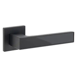 Ручка дверна SEMPRA з чорною вставкою H-30111-A-BLM/B Зображення