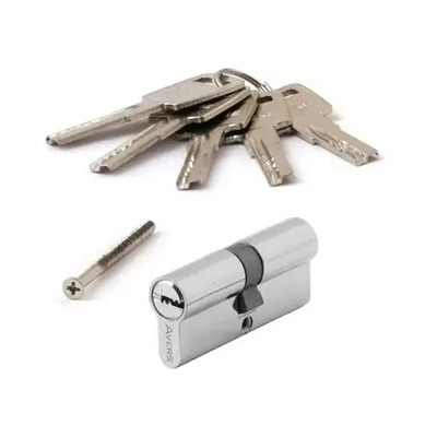 Серцевина до замка Avers (40/40) хром КЛЮЧ/КЛЮЧ, ZM-80-CR